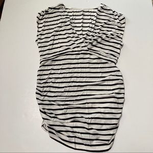 Motherhood maternity nursing cross front stripe